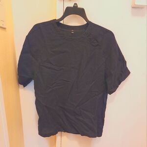 Muji  100% linen raglan short sleeve top